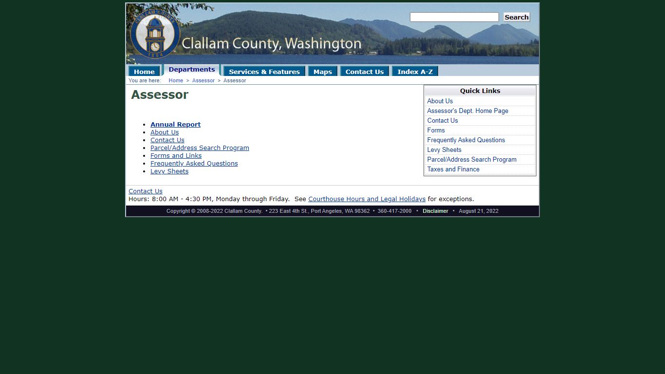 Assessor - Clallam County, Washington